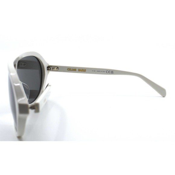 CELINE CL40234I WHITE DARK GREY LENS UNISEX SUNGLASSES - Picture 10 of 12